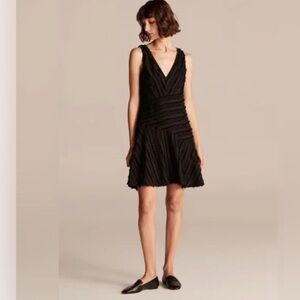 Rebecca Taylor Eyelash Stripe Short Dress